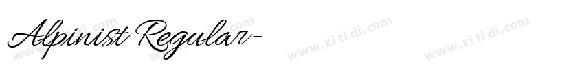 Alpinist Regular字体转换